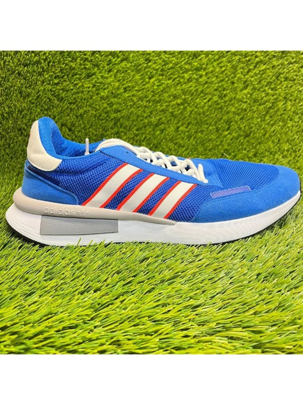 Adidas Originals Retroset Mens Size 11 Blue Red Athletic Running Shoes Sneakers